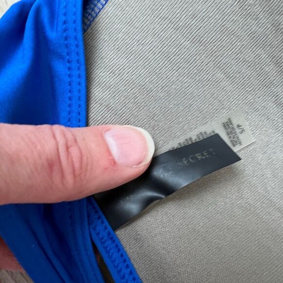 Victoria’s Secret Royal Blue Halter Bikini Set – S/L Push-Up Top + Hipster Botto - Picture 8 of 10